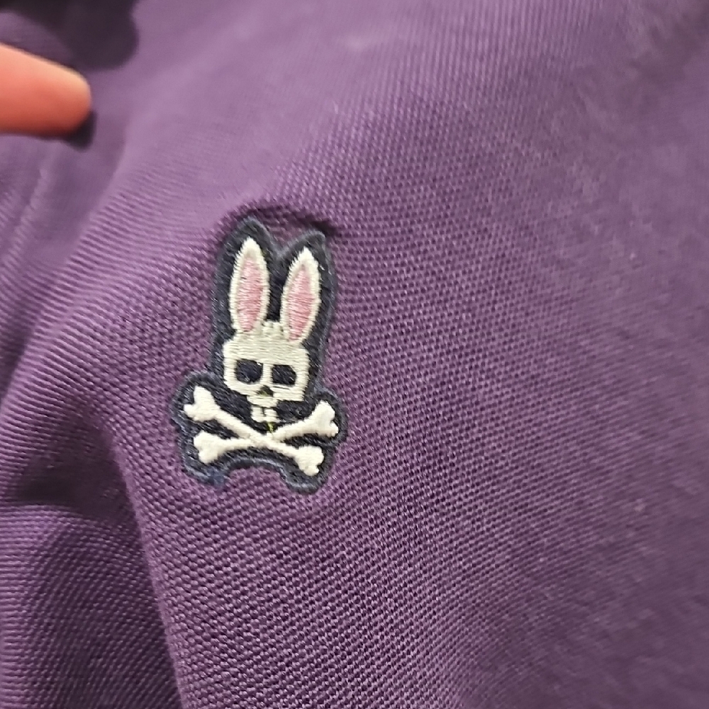 Psycho Bunny Deep Purple Polo Shirt - Picture 2 of 8
